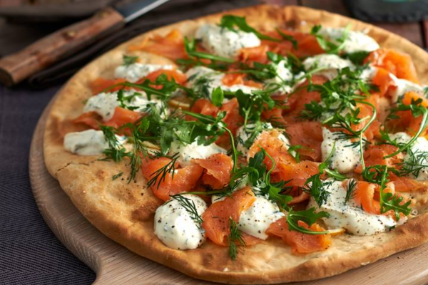 How To Make a Smoked Salmon and Crème Fraîche Pizza