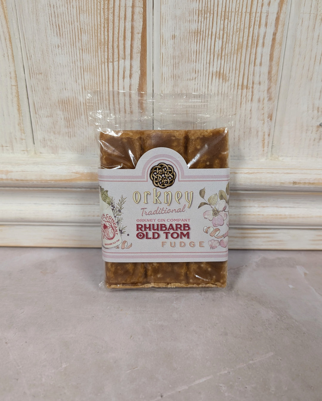 Orkney Rhubarb Old Tom Gin Fudge 100g