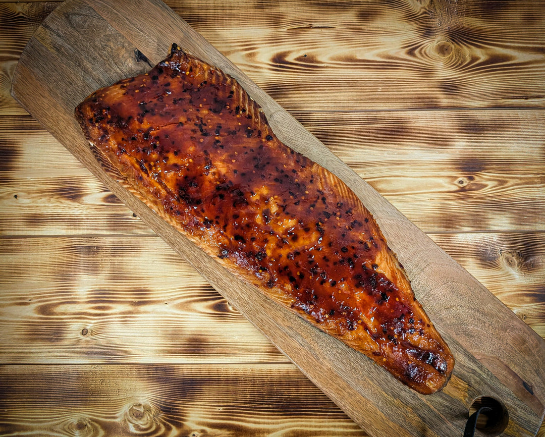 Hot Cure Smoked Salmon - 900g SIDE - Choose Flavour