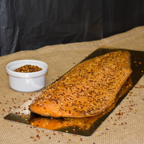 Hot Cure Smoked Salmon - 900g SIDE - Choose Flavour